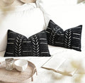 Decorative Black Throw Pillow