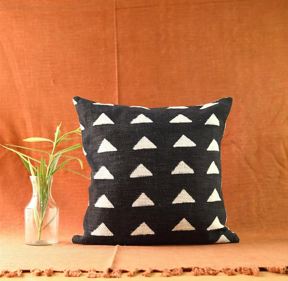 Decorative Pillow with Geometric Pattern