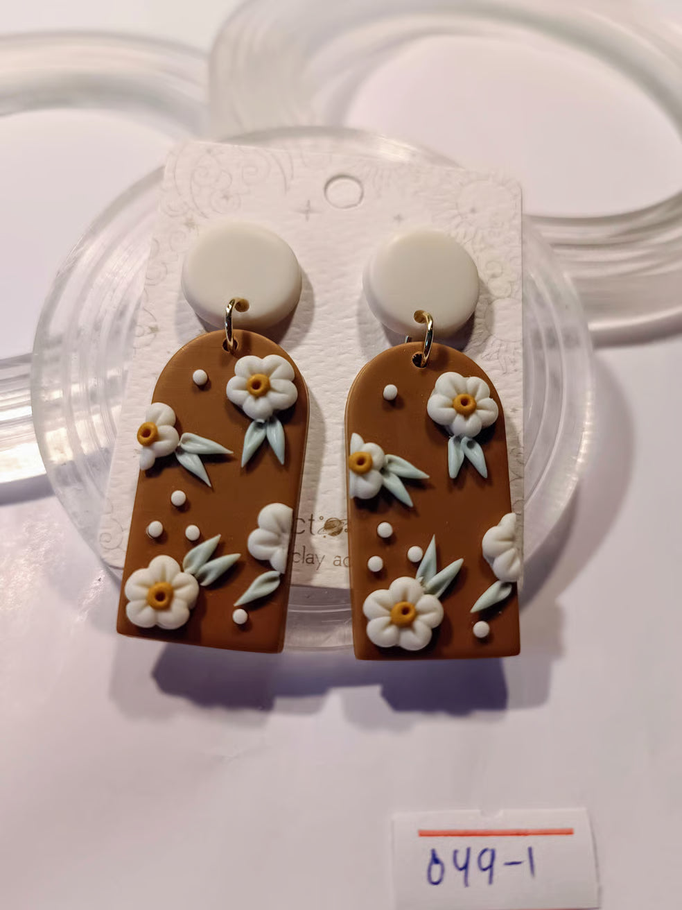 Floral Clay Earrings