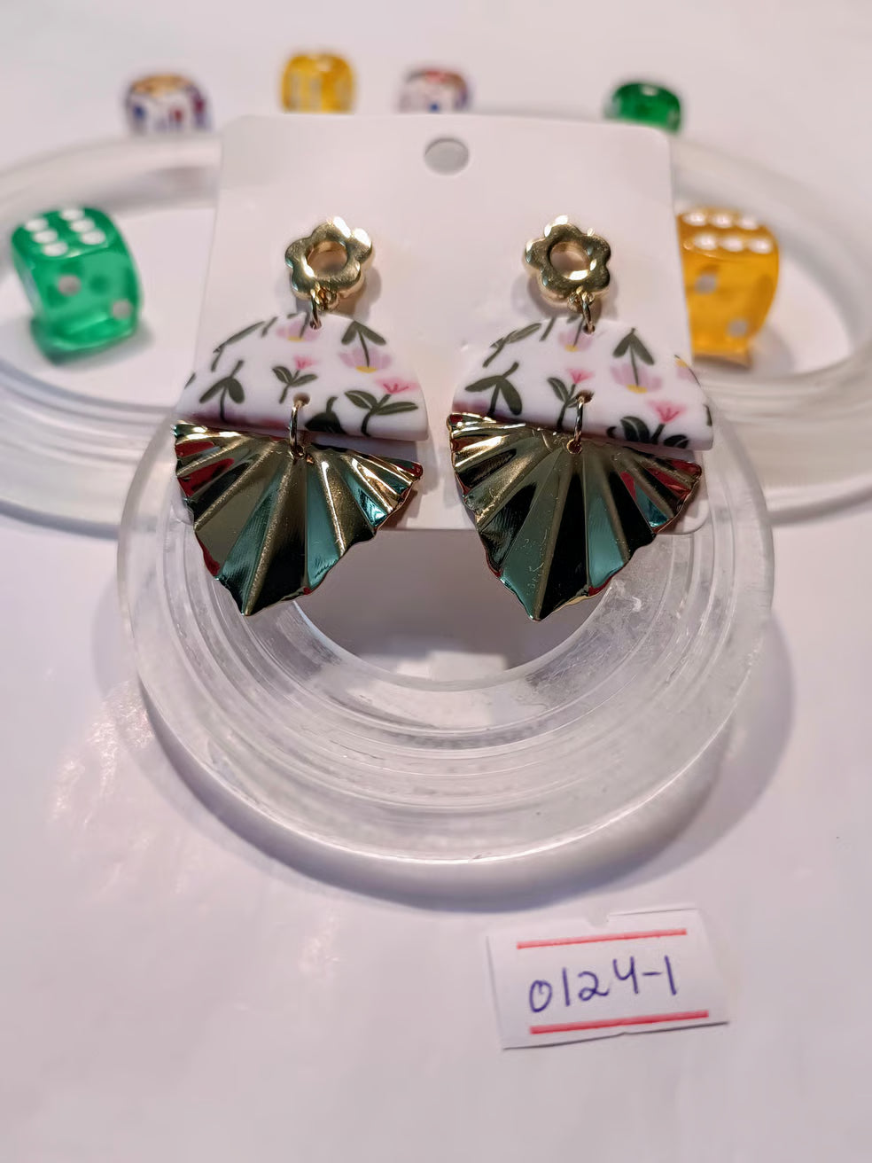 Floral Fan Earrings